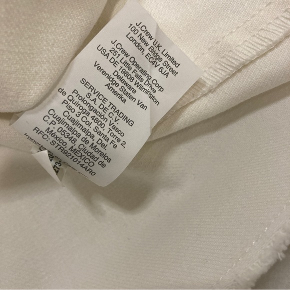 J. Crew Cream Sleeveless High Neck Denim Shift Dress - Size 4 - Picture 5 of 7